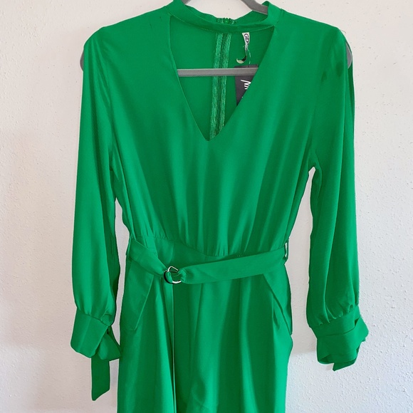 Nasty Gal Pants - Nasty Gal - Emerald Green Romper